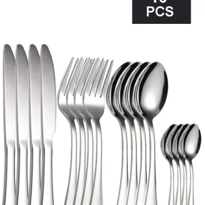 Stainless Steel Cutlery Set Fit For Home Kitchen, Restaurant, Hotel, Making Your Dinners Better,Kitchen,Christmas Gift