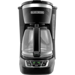 2025 NEW BLACK+DECKER 12-Cup Digital Coffee Maker, Programmable, Washable Basket Filter, Sneak-A-Cup, Auto Brew, Water Window